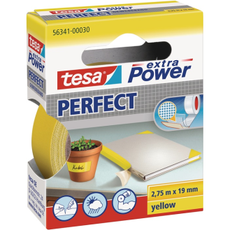 Gewebeband ext.Power 56341 gelb L.2,75m B.19mm Rl.-Beschreibung lesen