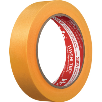 Abdeckband 3808 WASHI-TEC Premium Goldkrepp glatt orange L.50m B.30mm-Beschreibung lesen