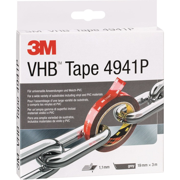 Montageband VHB Tape 4941P gris L. B.19mm Rl.-Leggi tutto