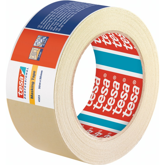 Kreppband 4323 leicht gekreppt hellbeige L.50m B.50mm Rl.-Beschreibung lesen