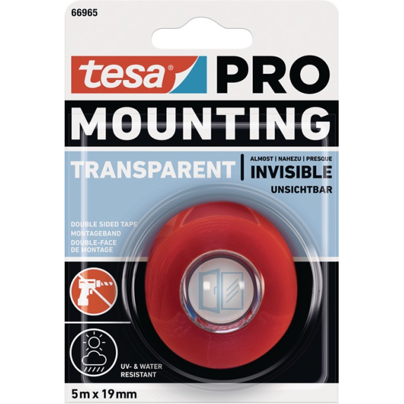 Montageband Mounting PRO Transparent 66965 transp.L.5m B.19mm-Beschreibung lesen