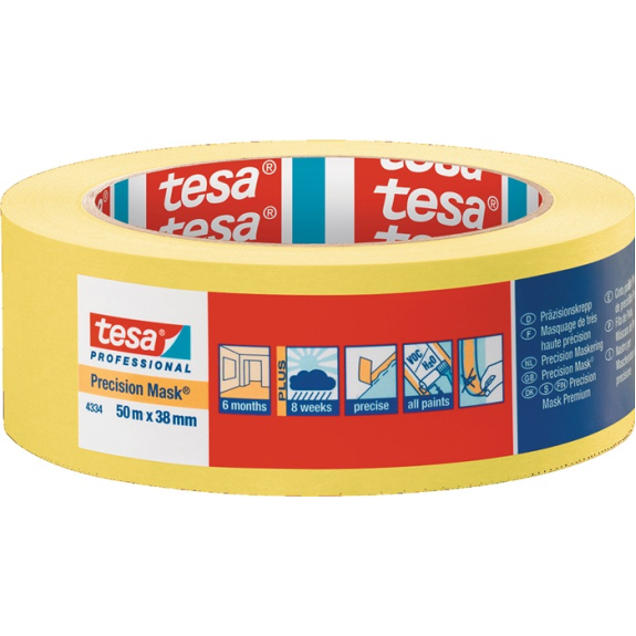 Kreppband für präzise Anwendungen gelb 50m x 38mm Kreppband für präzise Anwendungen gelb 50m x 38mm-Beschreibung lesen