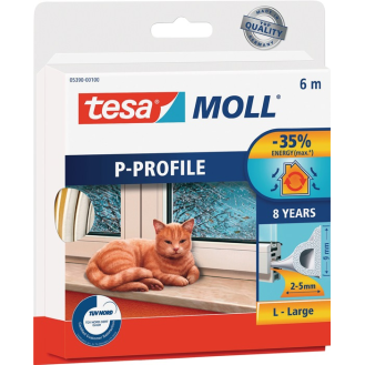 Fenster-/Türmoll moll 5390 B9mmxH5,5mmxL6m weiß-Beschreibung lesen