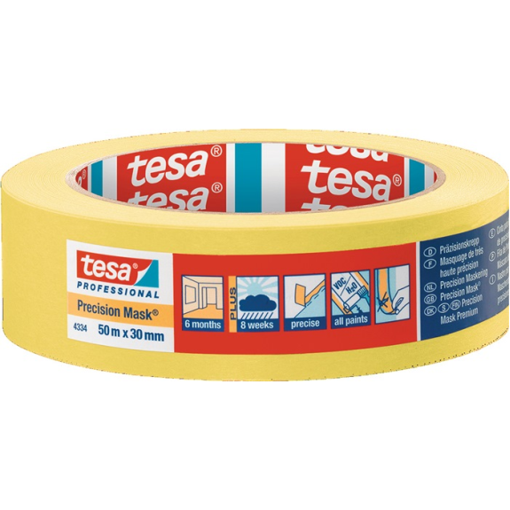 Kreppband für präzise Anwendungen gelb 50m x 30mm Kreppband für präzise Anwendungen gelb 50m x 30mm-Beschreibung lesen