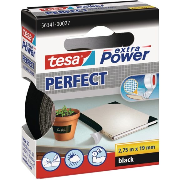 Gewebeband ext.Power 56341 schwarz L.2,75m B.19mm Rl.-Beschreibung lesen