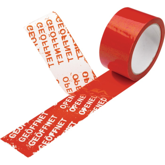 Sicherheitspackband ENVO TAPE rot L.50m B.50mm Rl.-Beschreibung lesen