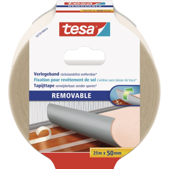 Doppelseitiges Verlegeband 55735 L.25m B.50mm Rl.-Beschreibung lesen