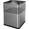 Papierkorb 18l H325xB240xT240mm quad.VA silber