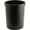 Papierkorb 45l H480xØ390mm m.Griffrand Ku.schwarz Papierkorb 45l H480xØ390mm m.Griffrand Ku.schwarz