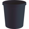 Papierkorb 18l H331xØ315mm m.Griffrand Ku.schwarz Papierkorb 18l H331xØ315mm m.Griffrand Ku.schwarz