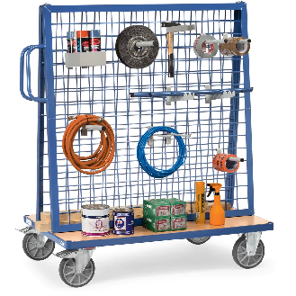 Chariot porte-outils et pièces, charge 600 kg-Lire la description