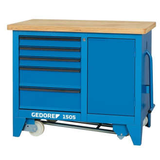Rollwerkbank 1505 Außen-B1100xT652xH900mm Schubl.5+Schubfach 40kg 2000kg-Beschreibung lesen