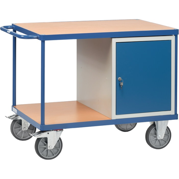 Werksttwagen H900xB1250xT800mm lichtgrau/ brillantblau Anz.Schubl.xH-Beschreibung lesen