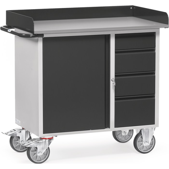 Werksttwagen H995xB1080xT590mm lichtgrau/grau Schubl.xH 1x105,2x160,1x210mm-Beschreibung lesen
