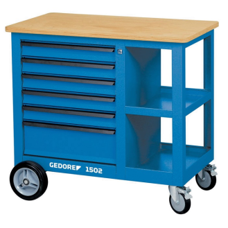 Rollwerkbank 1502 Außen-B950xT550xH875mm Schubl.6+2 Türen 60kg 700kg-Beschreibung lesen