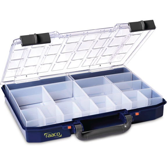 Sortimentskasten CarryLite 55 4x8-16 B337xT278xH57mm 16 Fächer blau-Beschreibung lesen