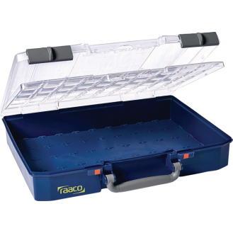 Sortimentskasten CarryLite B413xT330xH82mm transp.blau-Beschreibung lesen