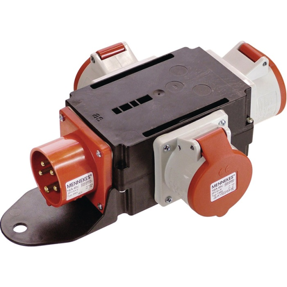 CEE-Adapter MIXO RHEIN 1xCEE-Stecker 400V,16 A,5-polig IP44 AS-SCHWABE-Beschreibung lesen