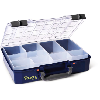 Sortimentskasten CarryLite 80 4x8-9 B337xT278xH80mm 9 Fächer blau-Beschreibung lesen