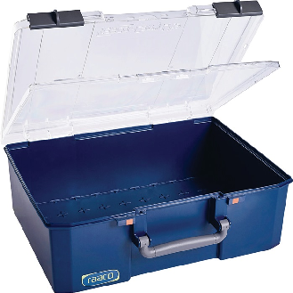 Sortimentskasten CarryLite B413xT330xH148mm transp.blau-Beschreibung lesen
