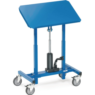 Merialständer Ladefl. L750xB450mm verstellb. H.720-1080mm brillantblau fahrbar-Beschreibung lesen