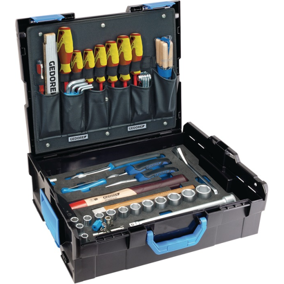 Werkzeugsortiment 1100-01 58-tlg.allgemeines Handwerk L-Boxx-Beschreibung lesen