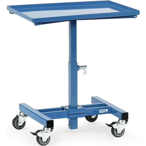 Merialständer Ladefl.-L605xB405mm verstellb.H.524-774mm brillantblau fahrbar-Beschreibung lesen