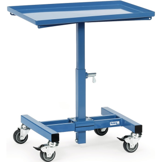 Merialständer Ladefl.-L605xB405mm verstellb.H.524-774mm brillantblau fahrbar-Beschreibung lesen