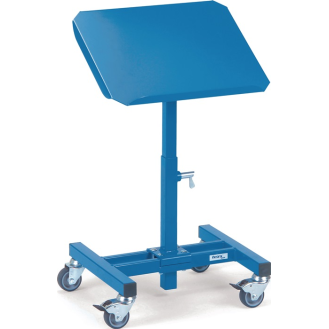 Merialständer Ladefl.-L510xB410mm verstellb.H.500-775mm brillantblau fahrbar-Beschreibung lesen