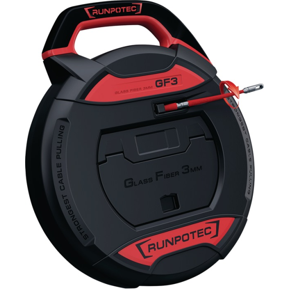 Dispositif tire-câble GF3 ruban L.50m cintrage R.38mm sans compteur compteur-Leggi tutto