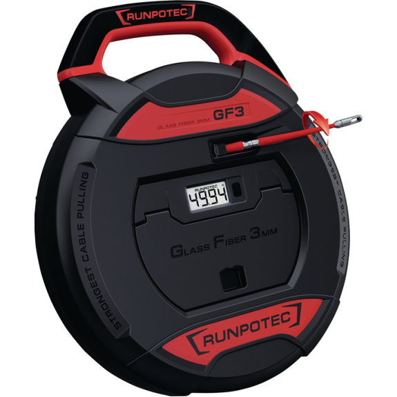 Dispositif tire-câble GF3 ruban L.50m pliage R.38mm avec compteur compteur-Leggi tutto