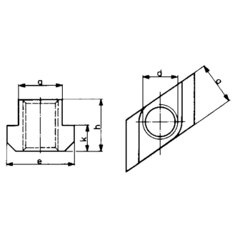 T-Nutenstein Nr.510 T-Nut 28mm M24 rhombisch-Beschreibung lesen
