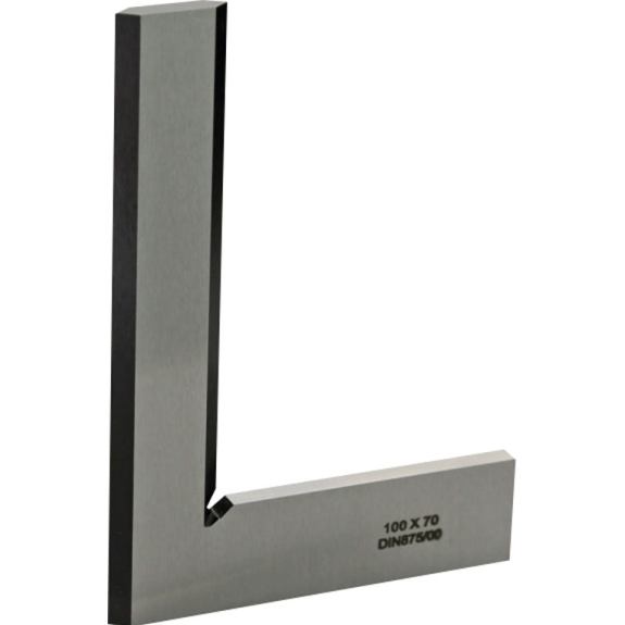 Angle de cheveux de précision avec 2 bords de mesure des cheveux 100x70mm, noir bruni-Leggi tutto