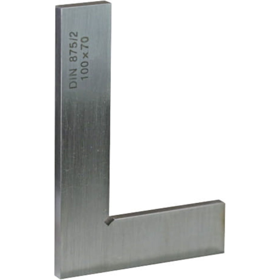 Kontrollwinkel flach aus Normalstahl 200x130mm DIN 875/2-Beschreibung lesen