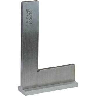 Kontrollwinkel mit Anschlag aus Normalstahl 200x130mm DIN 875/2-Beschreibung lesen