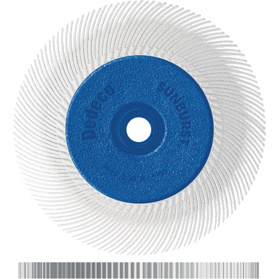 Radialbürste Sunburst Ø152xB150x25,4mm 120 Form DISC RA Alox/Korund-Beschreibung lesen