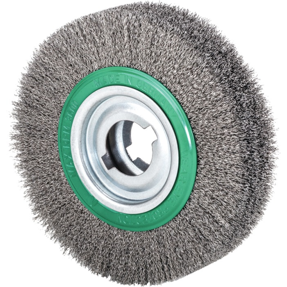 Rundbürste D.250mm Drahtstärke 0,35mm VA 60mm 3600min-¹ Rundbürste D.250mm Drahtstärke 0,35mm VA 60mm 3600min-¹-Beschreibung lesen