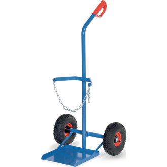 Stahlflaschenkarre f.Flascheninhalt 1x11/33kg Luft-Bereifung Trgf.100kg-Beschreibung lesen