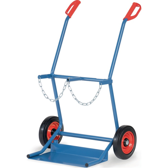 Stahlflaschenkarre f.Flascheninhalt 2x20l Vollgummi-Bereifung Trgf.100kg Stahlflaschenkarre f.Flascheninhalt 2x20l Vollgummi-Bereifung Trgf.100kg-Beschreibung lesen