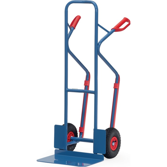 Gerbeur H.1300mm pelle L300xL480mm pneumatiques Trgf.300kg bleu brillant-Leggi tutto