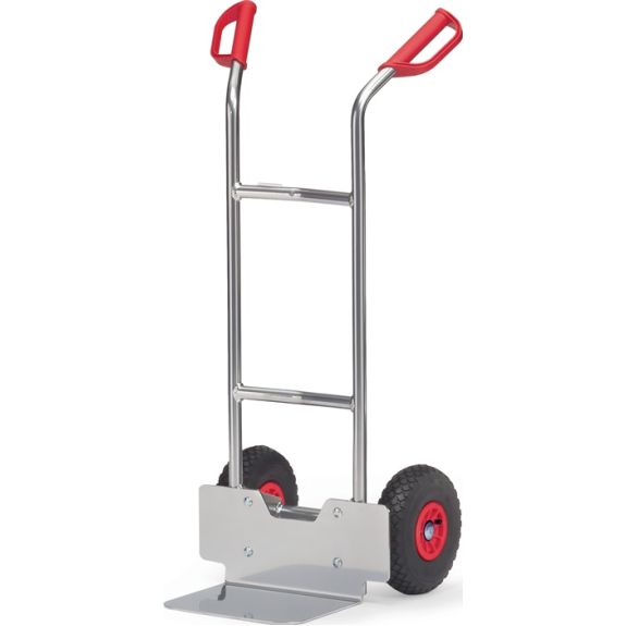 Stapelkarre H.1150mm Schaufel-L250xB320mm Luft-Bereifung Trgf.150kg alufarben Stapelkarre H.1150mm Schaufel-L250xB320mm Luft-Bereifung Trgf.150kg alufarben-Beschreibung lesen