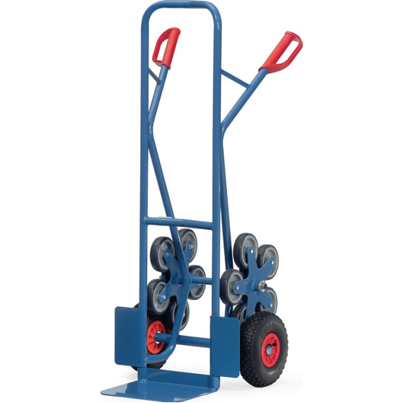 Carretilla de escalera H.1300mm Pala L250xW320mm STA Neumáticos/Estrella de 5 brazos-Leer más