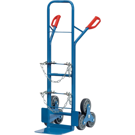 Stahlflaschenkarre f.Flascheninhalt 1x20-50l/1x11/33kg TPE-Bereifung Trgf.200kg Stahlflaschenkarre f.Flascheninhalt 1x20-50l/1x11/33kg TPE-Bereifung Trgf.200kg-Beschreibung lesen