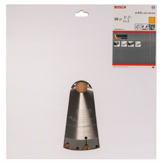 Kreissägeblt AD 315mm Z.20 WZ Bohr.30mm Schnitt-B.3,2mm HM-Beschreibung lesen