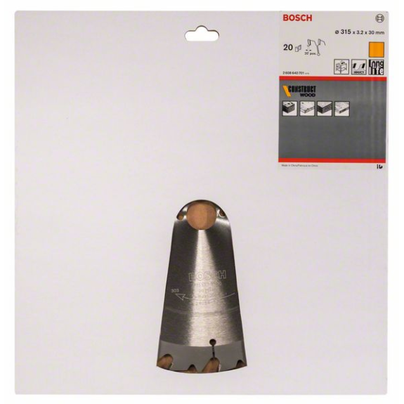 Kreissägeblt AD 315mm Z.20 WZ Bohr.30mm Schnitt-B.3,2mm HM-Beschreibung lesen