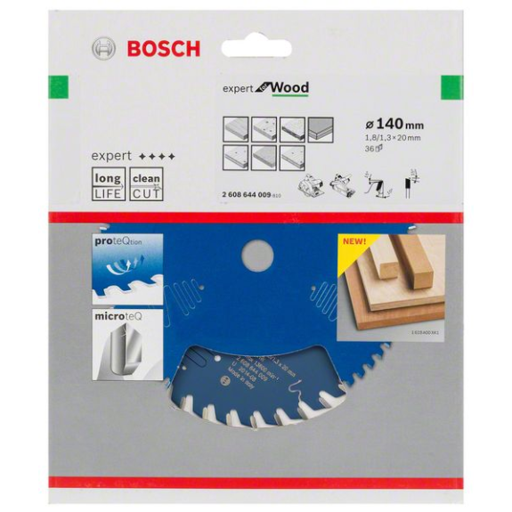 Kreissägeblt Expert for Wood AD 140mm Z.36 WZ Bohr.20mm Schnitt-B.1,8mm-Beschreibung lesen