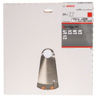 Kreissägeblt Speedline Wood AD 250mm Z.24 WZ Schnitt-B.3,2mm-Beschreibung lesen