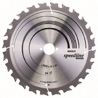 Kreissägeblt Speedline Wood AD 250mm Z.24 WZ Schnitt-B.3,2mm-Beschreibung lesen