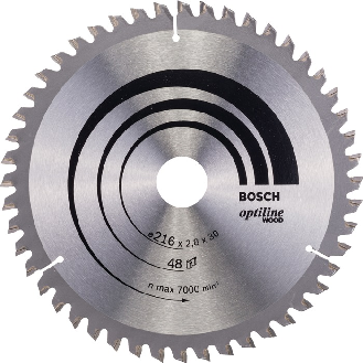 Kreissägeblt AD 216mm Z.48 WZ/N Bohr.30mm Schnitt-B.2,8mm HM-Beschreibung lesen