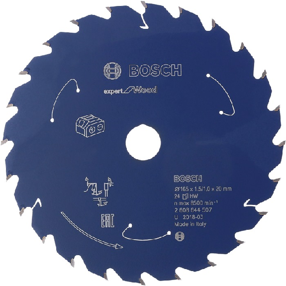 Lame de scie circulaire Expert pour Bois AD 165mm Z.48 WZ Bohr.20mm Coupe-B.1,5mm-Leggi tutto